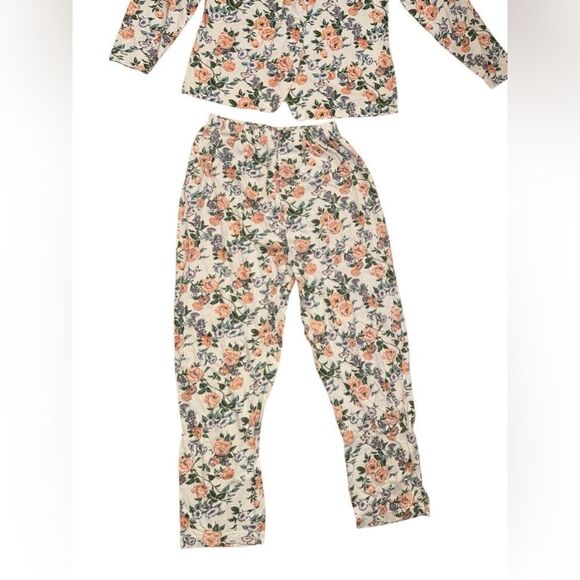 Vintage Gold Tag Victorias Secret 100% Cotton Floral Pajama Set - Size Small - Picture 7 of 10